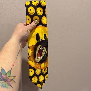Vintage Taz Smiley Face Tie